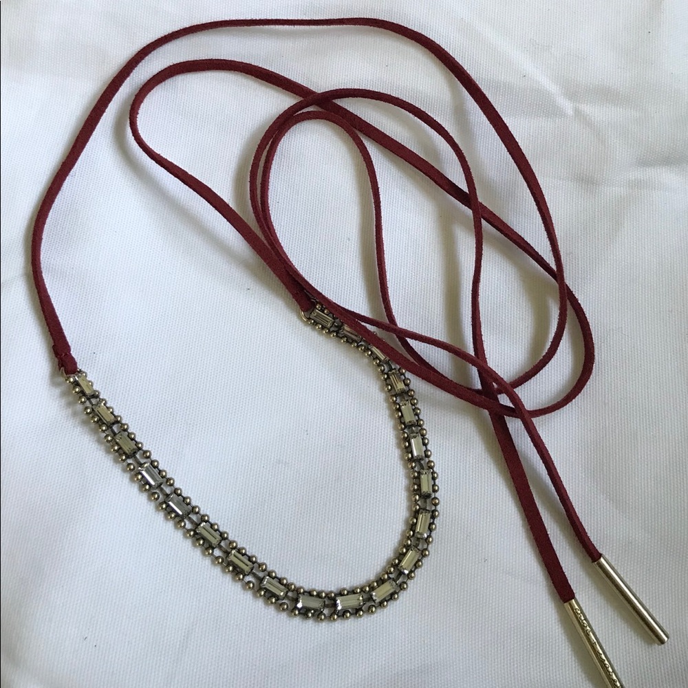 JENN ATKIN x Chloe+ Isabel burgundy choker